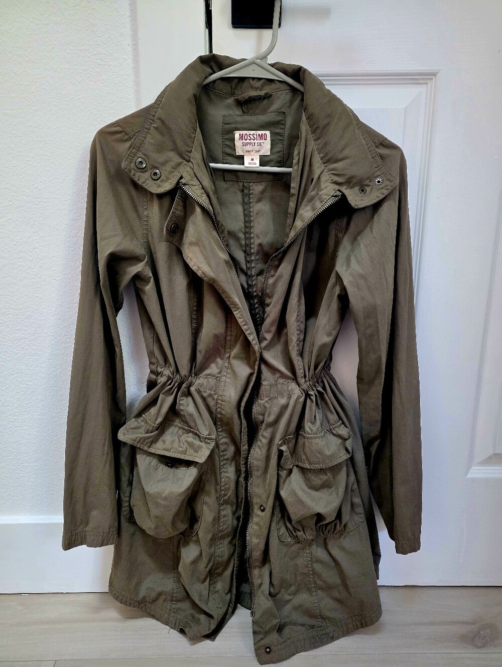 Mossimo Olive Green Anorak Utility Jacket - Size M